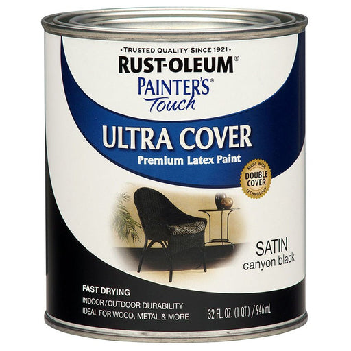 Rust - Oleum Painter's Touch Ultra Cover Satin Canyon Blk - Quart - LCB Paint & Supply