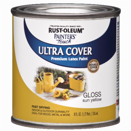 Rust - Oleum Painter's Touch Ultra Cover Sun Yellow - Half Pint - LCB Paint & Supply