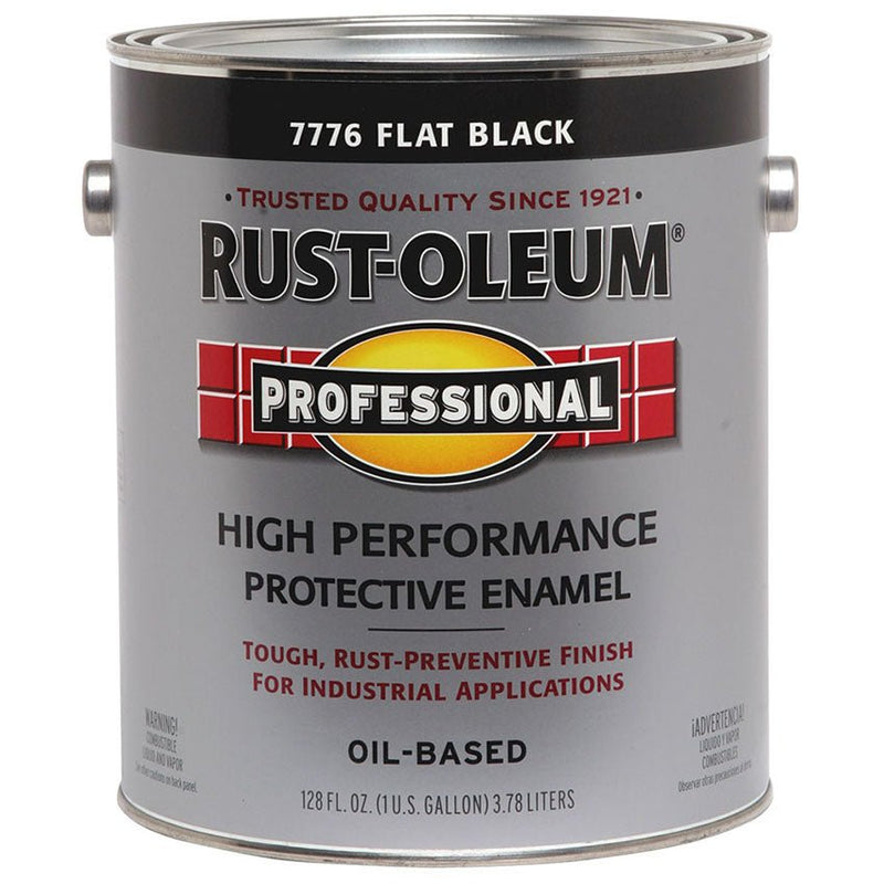 Rust - Oleum Protective Enamel Flat Black - Gallon - LCB Paint & Supply