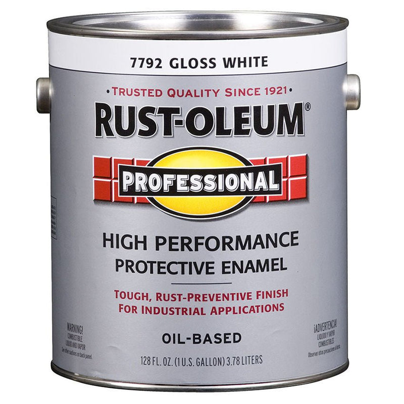 Rust - Oleum Protective Enamel Gloss White - Gallon - LCB Paint & Supply