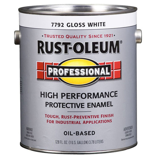 Rust - Oleum Protective Enamel Gloss White - Gallon - LCB Paint & Supply
