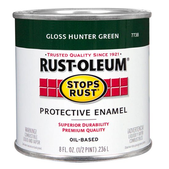 Rust - Oleum Protective Enamel Hunter Green - Half Pint - LCB Paint & Supply