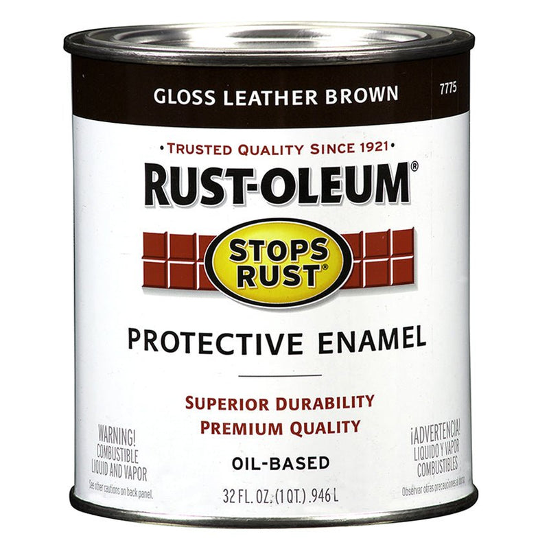 Rust - Oleum Protective Enamel Leather Brown - Quart - LCB Paint & Supply