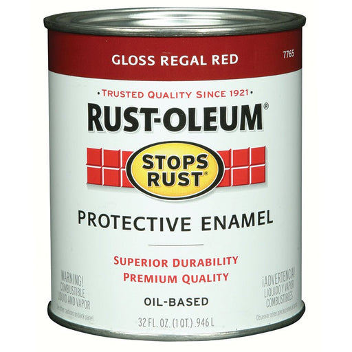 Rust - Oleum Protective Enamel Regal Red - Quart - LCB Paint & Supply