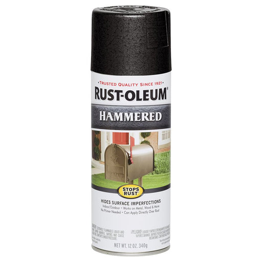 Rust - Oleum Spray Hammered Black - 12 oz - LCB Paint & Supply