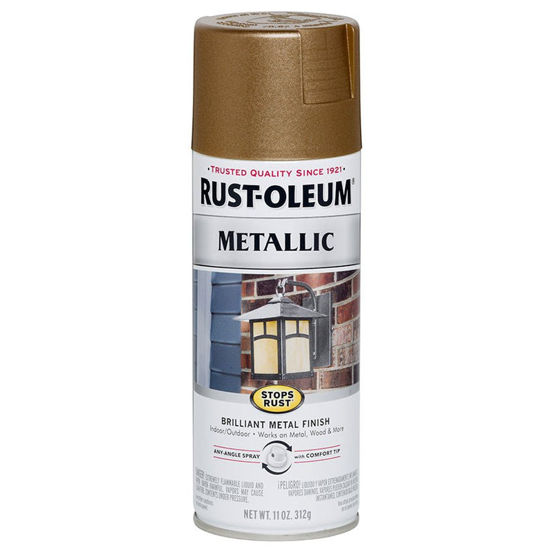 Rust - Oleum Spray Metallic Antique Brass - 11 oz - LCB Paint & Supply