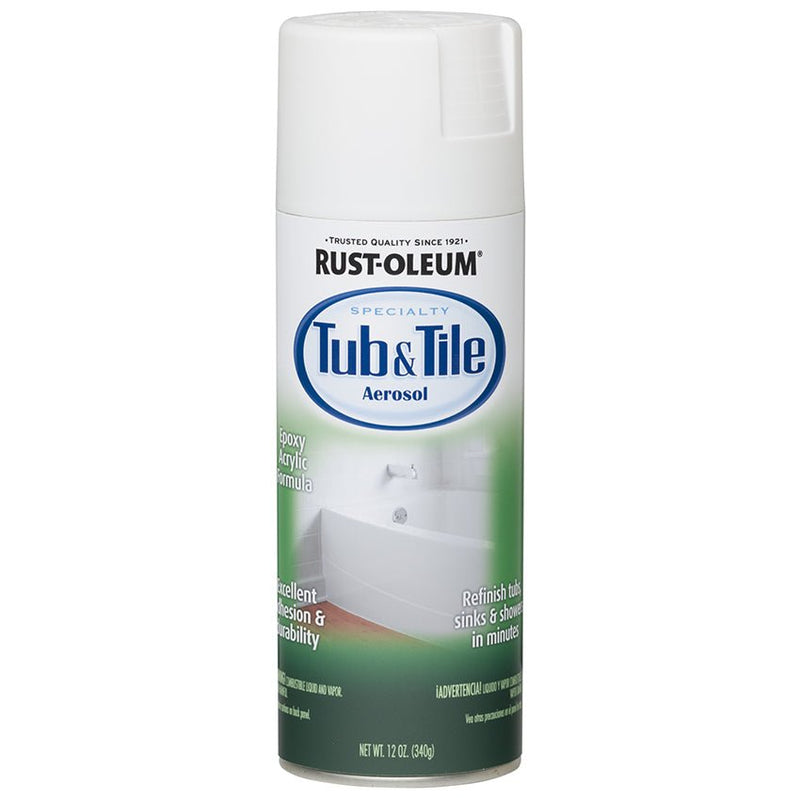 Rust - Oleum Tub & Tile Spray White - 12 oz - LCB Paint & Supply