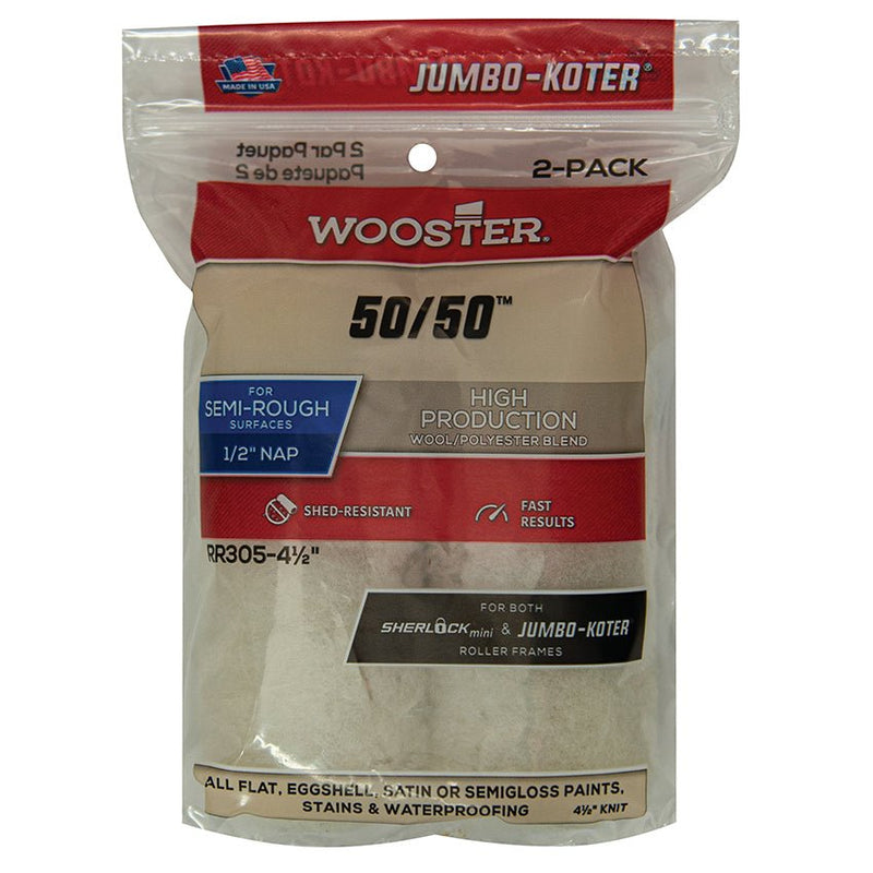 Wooster 4 - 1/2in Jumbo - Koter 50/50 Cover 1/2in 2 - Pack - LCB Paint & Supply
