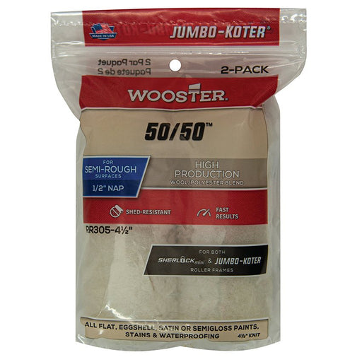 Wooster 4 - 1/2in Jumbo - Koter 50/50 Cover 1/2in 2 - Pack - LCB Paint & Supply