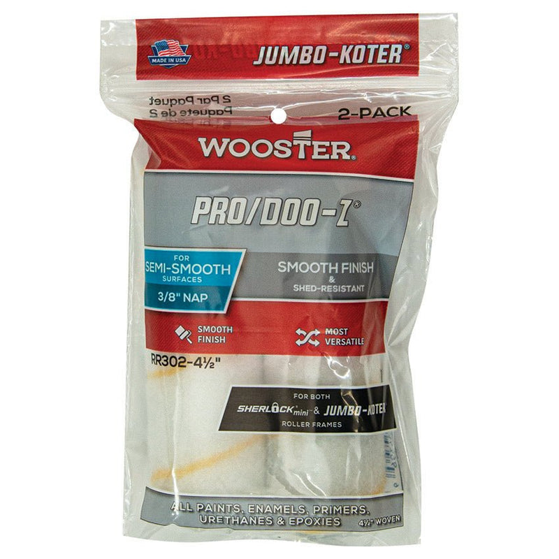 Wooster 4 - 1/2in Jumbo - Koter Pro/doo - z Cover 3/8in 2 - Pack - LCB Paint & Supply