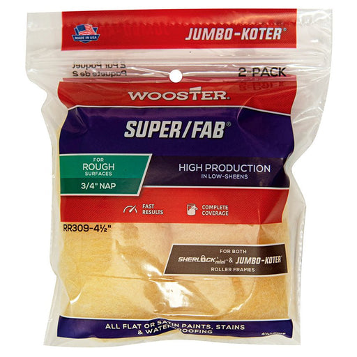 Wooster 4 - 1/2in Jumbo - Koter Super/fab Cover 3/4in 2 - Pack - LCB Paint & Supply